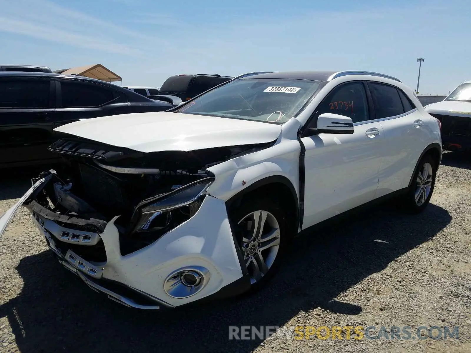 2 Photograph of a damaged car WDCTG4EB1KJ581185 MERCEDES-BENZ G CLASS 2019