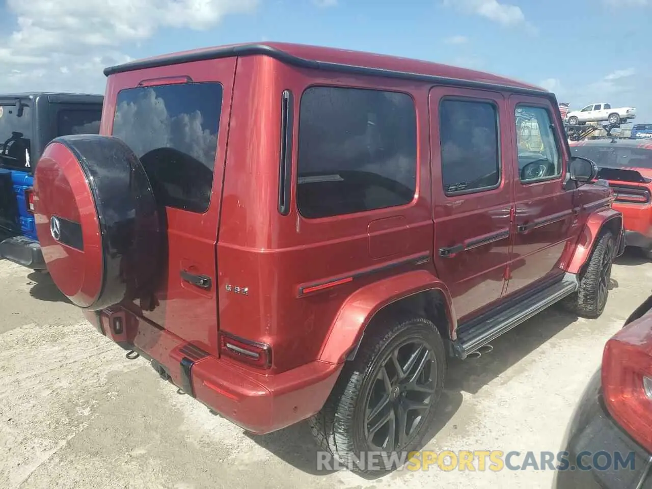 3 Photograph of a damaged car W1NYC7HJ4NX454274 MERCEDES-BENZ G-CLASS 2022