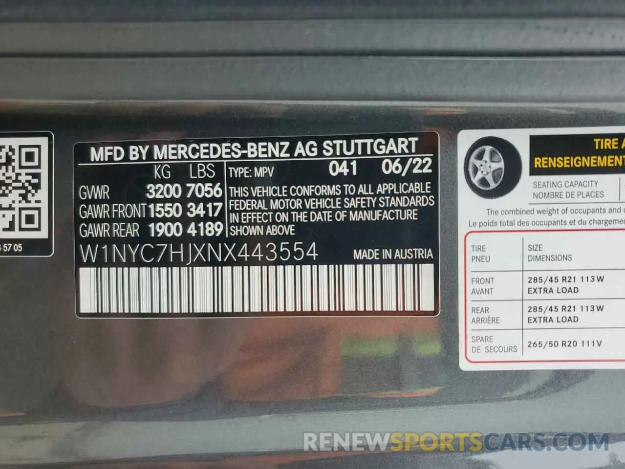 14 Photograph of a damaged car W1NYC7HJXNX443554 MERCEDES-BENZ G-CLASS 2022