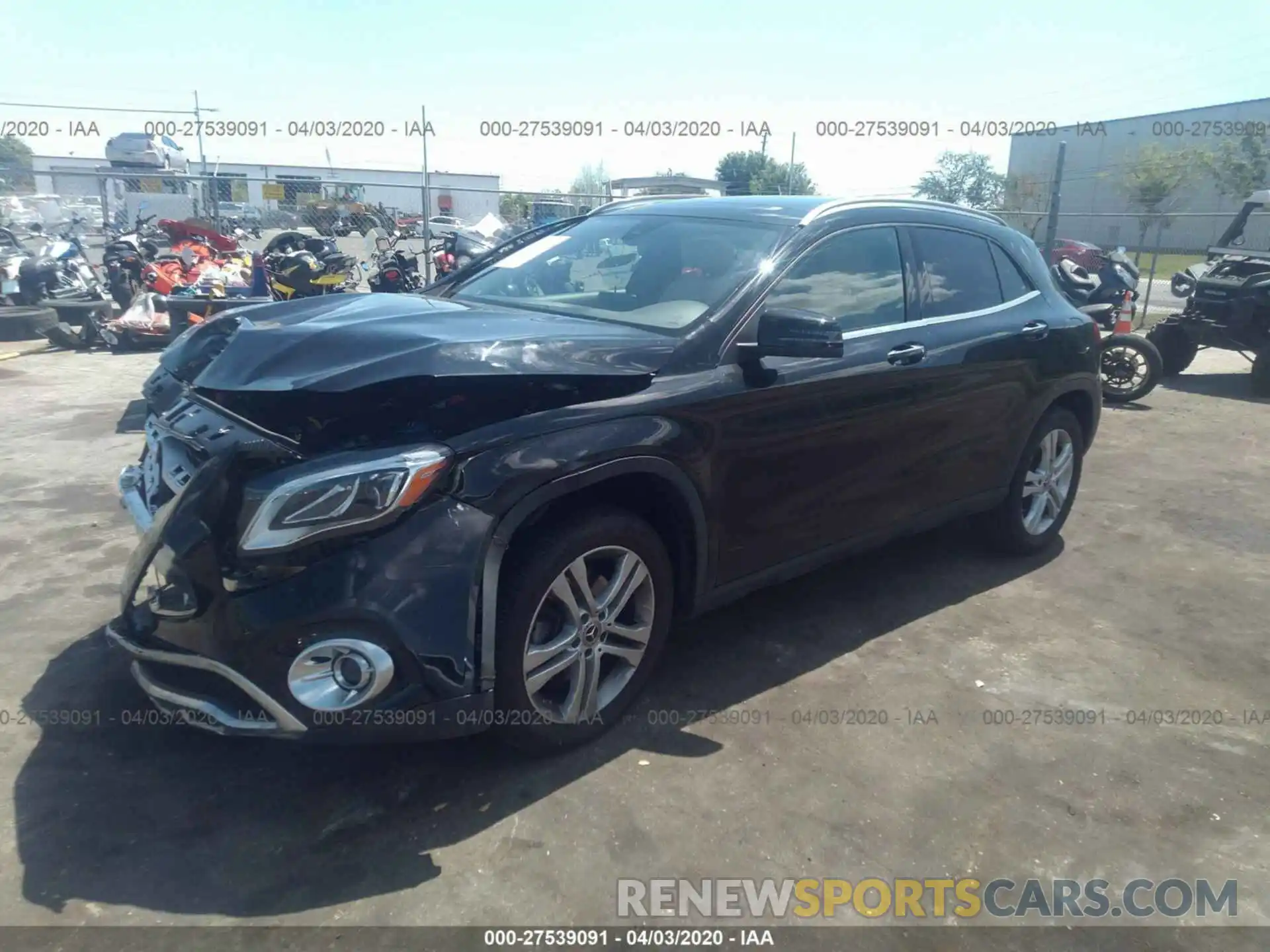 2 Photograph of a damaged car WDCTG4EB1KU008138 MERCEDES-BENZ GLA 2019