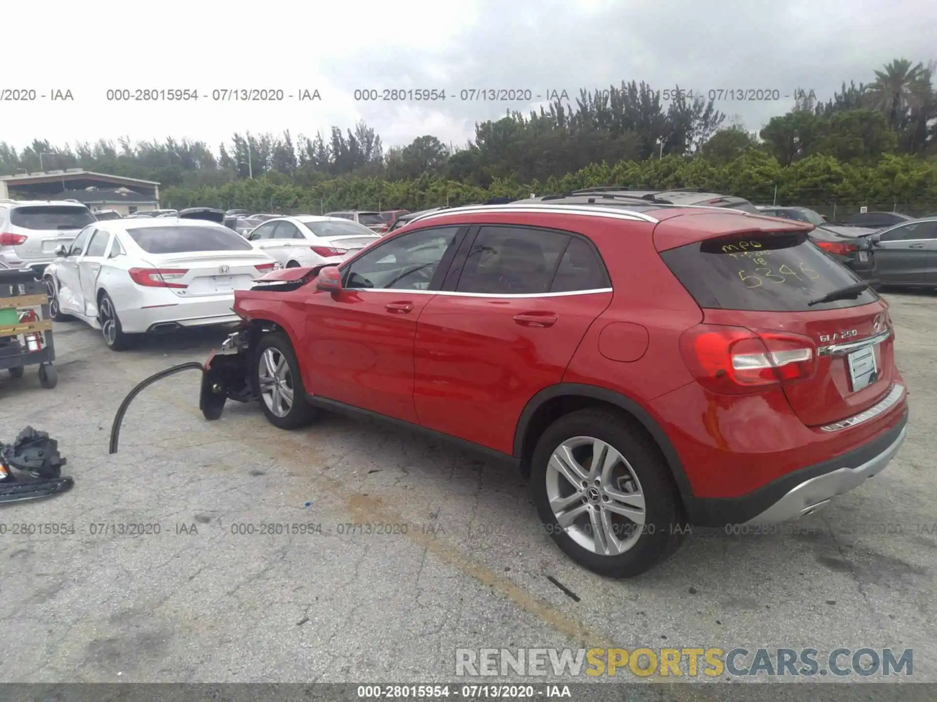 3 Photograph of a damaged car WDCTG4EBXKU015346 MERCEDES-BENZ GLA 2019