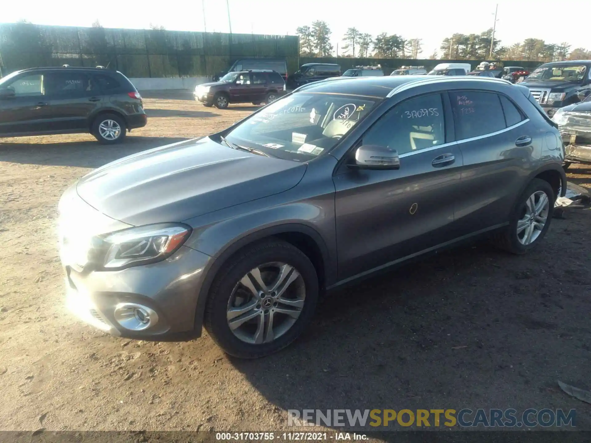 2 Photograph of a damaged car WDCTG4GB0KJ542004 MERCEDES-BENZ GLA 2019