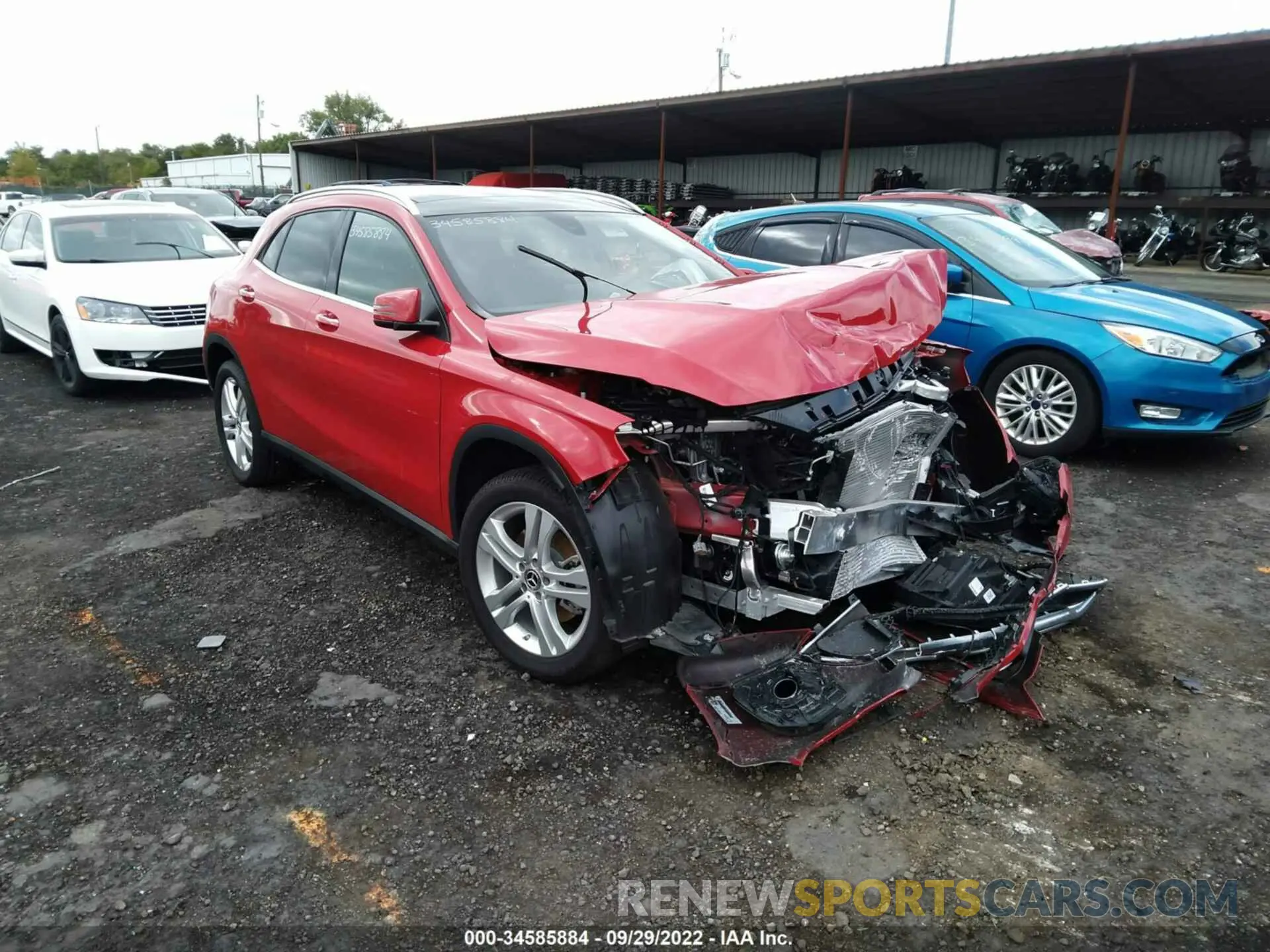 1 Photograph of a damaged car WDCTG4GB4KU014528 MERCEDES-BENZ GLA 2019