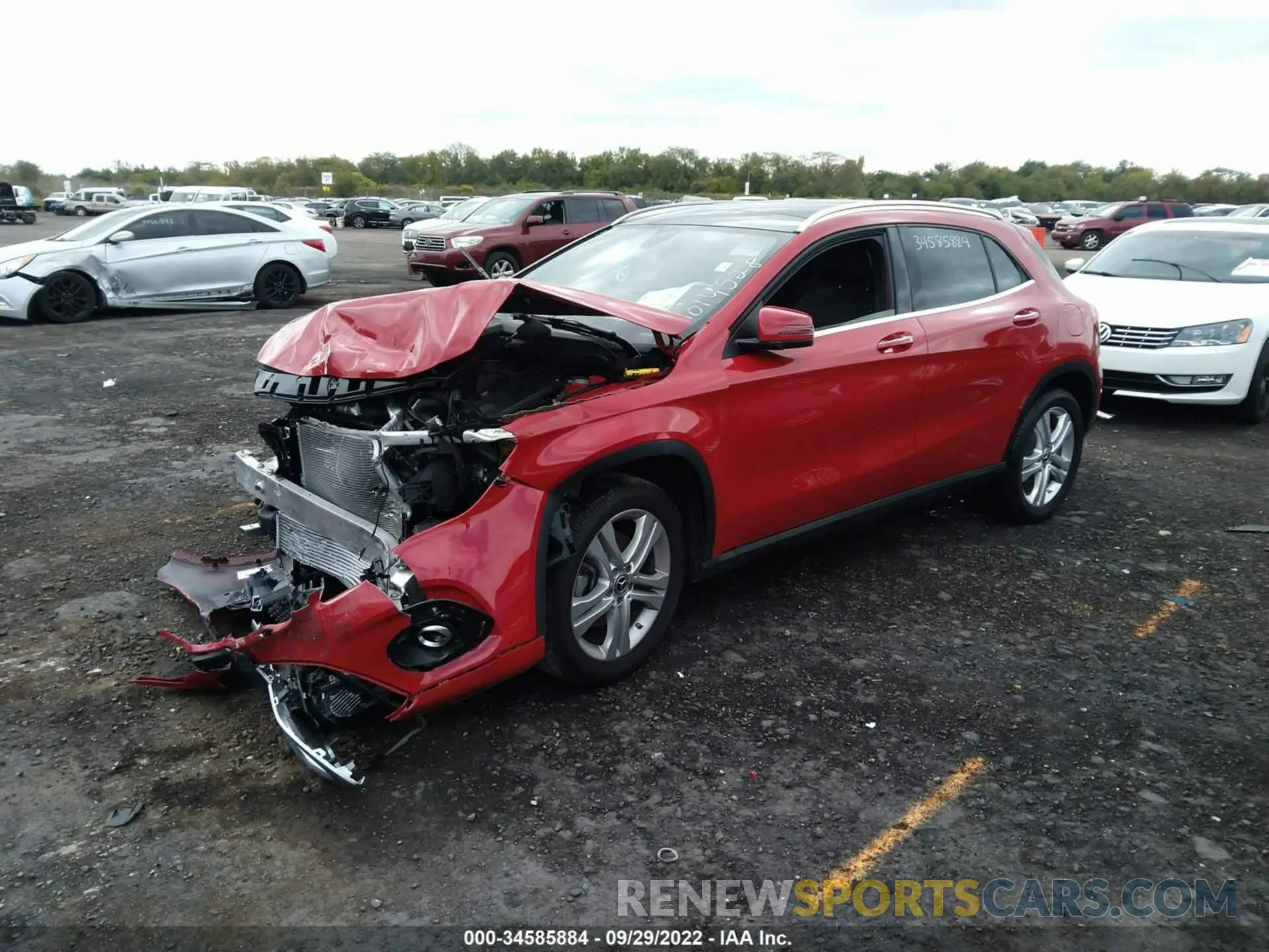 2 Photograph of a damaged car WDCTG4GB4KU014528 MERCEDES-BENZ GLA 2019