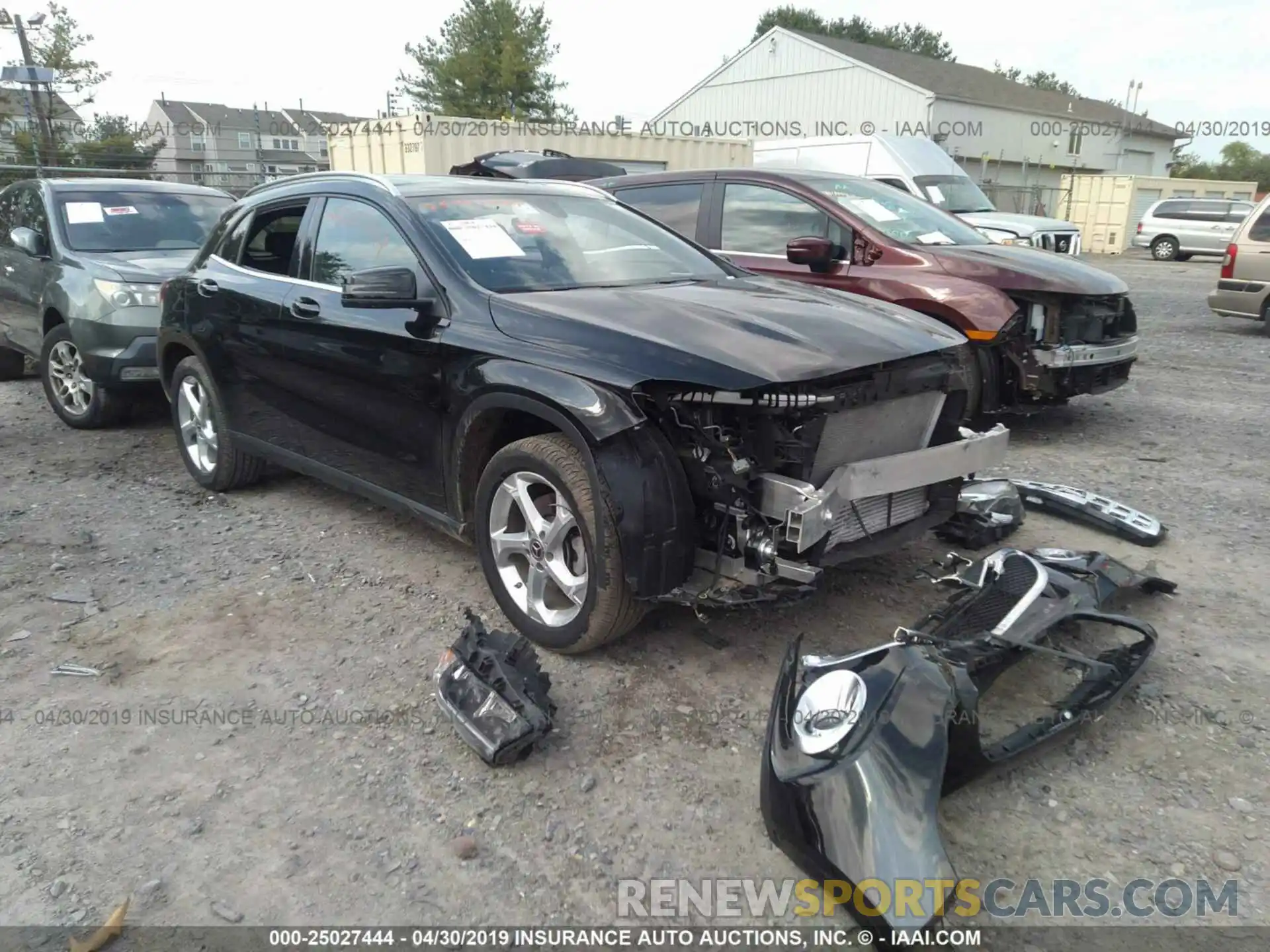 1 Photograph of a damaged car WDCTG4GB5KJ534254 MERCEDES-BENZ GLA 2019