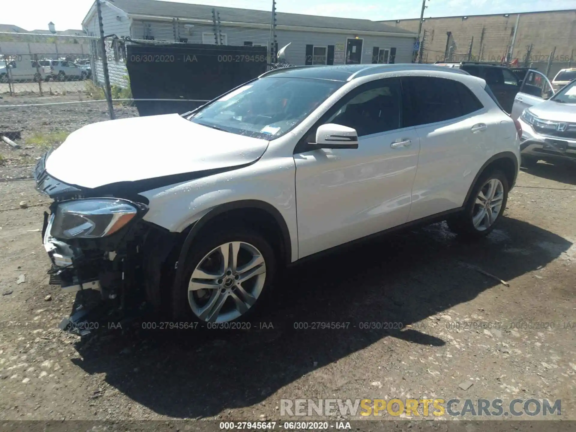 2 Photograph of a damaged car WDCTG4GB6KJ582233 MERCEDES-BENZ GLA 2019