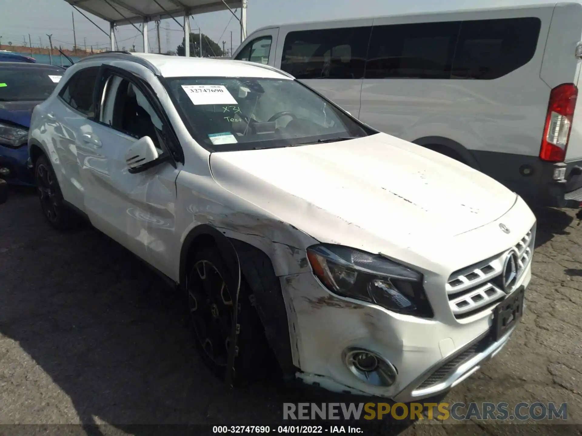 1 Photograph of a damaged car WDCTG4EB7LU024023 MERCEDES-BENZ GLA 2020