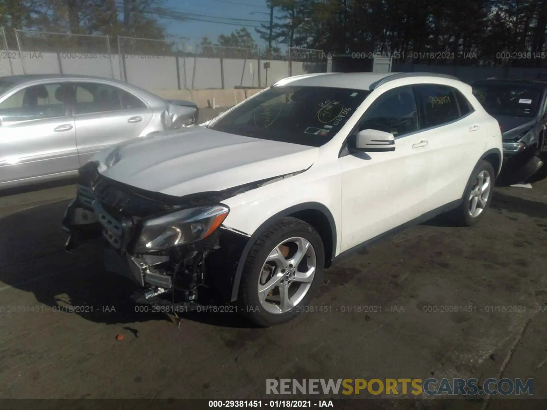 2 Photograph of a damaged car WDCTG4GB4LU024316 MERCEDES-BENZ GLA 2020