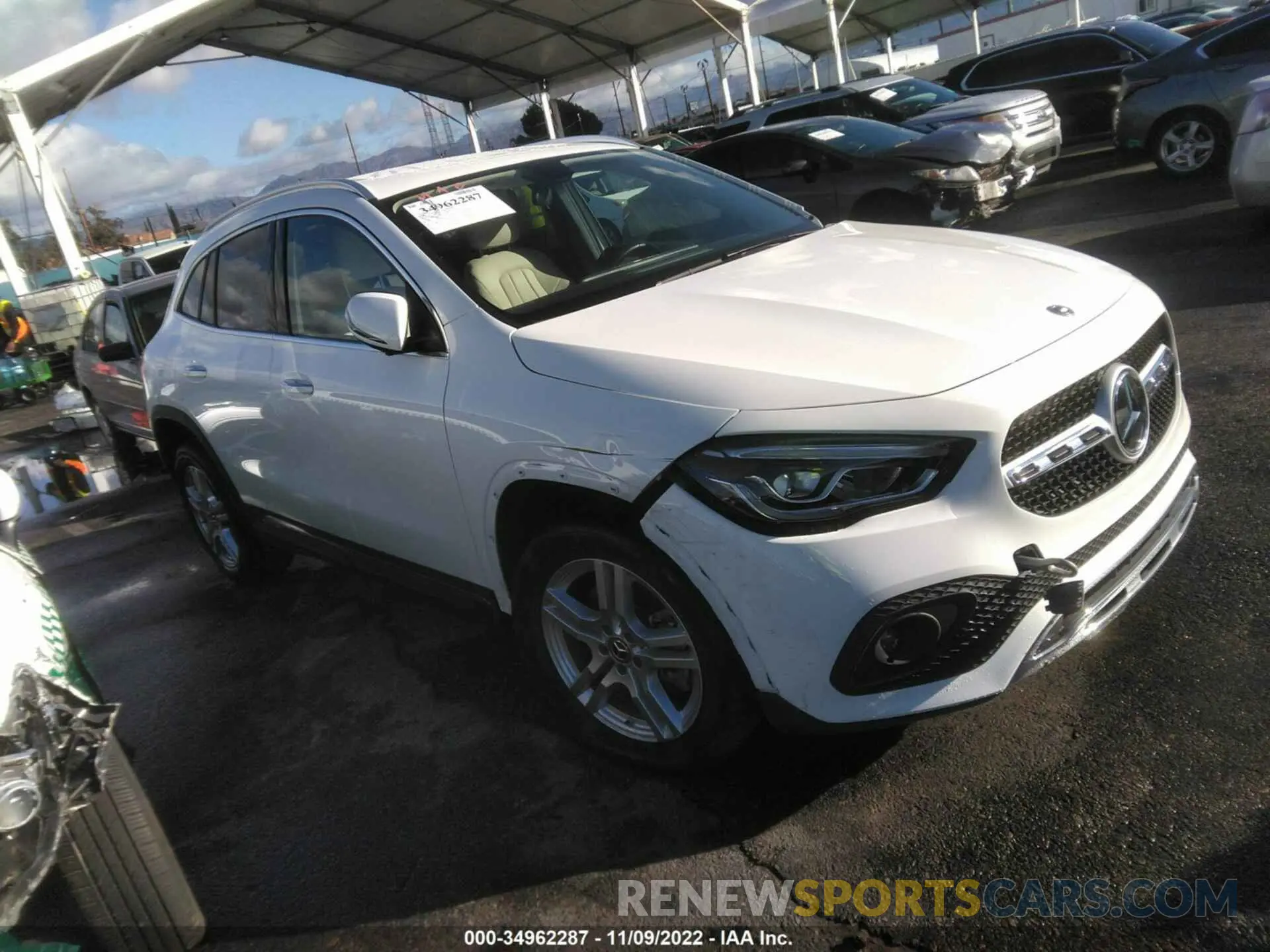 1 Photograph of a damaged car W1N4N4GB5MJ201645 MERCEDES-BENZ GLA 2021