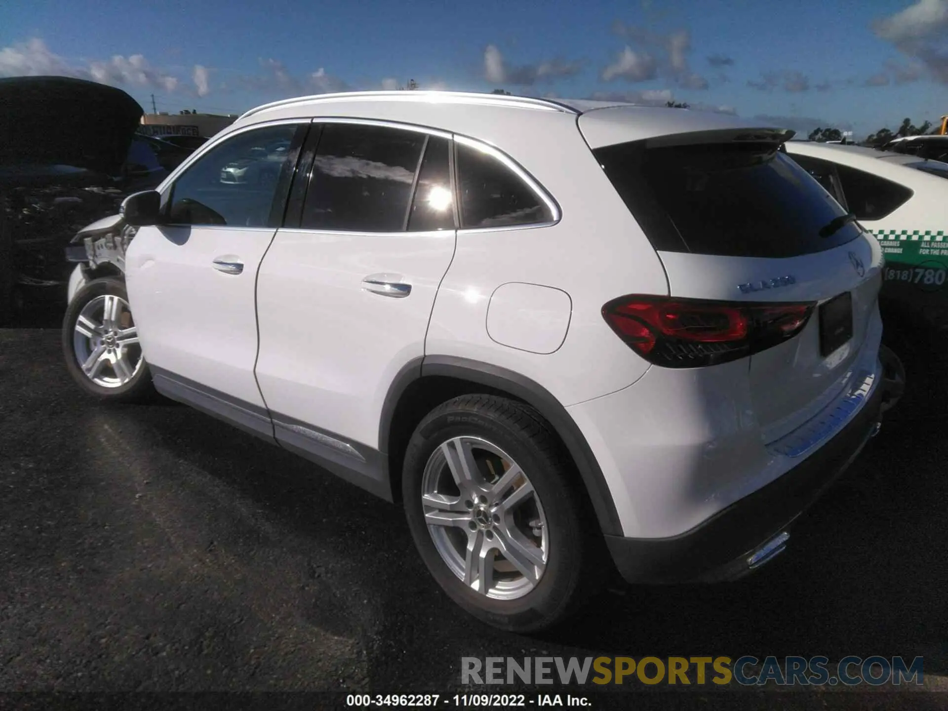 3 Photograph of a damaged car W1N4N4GB5MJ201645 MERCEDES-BENZ GLA 2021