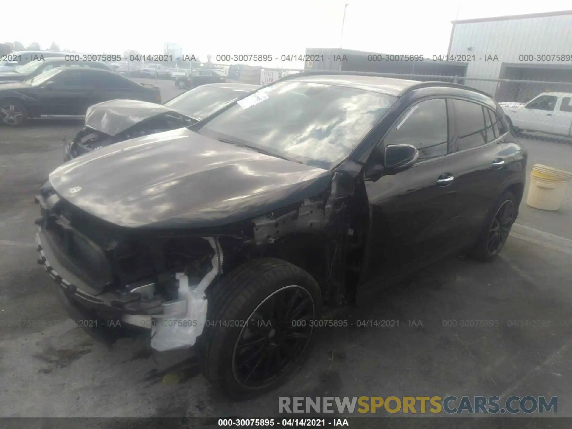 2 Photograph of a damaged car W1N4N4GB6MJ212198 MERCEDES-BENZ GLA 2021