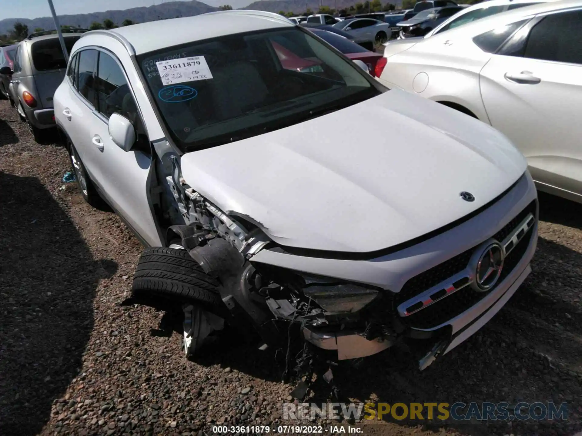 1 Photograph of a damaged car W1N4N4GBXMJ158338 MERCEDES-BENZ GLA 2021