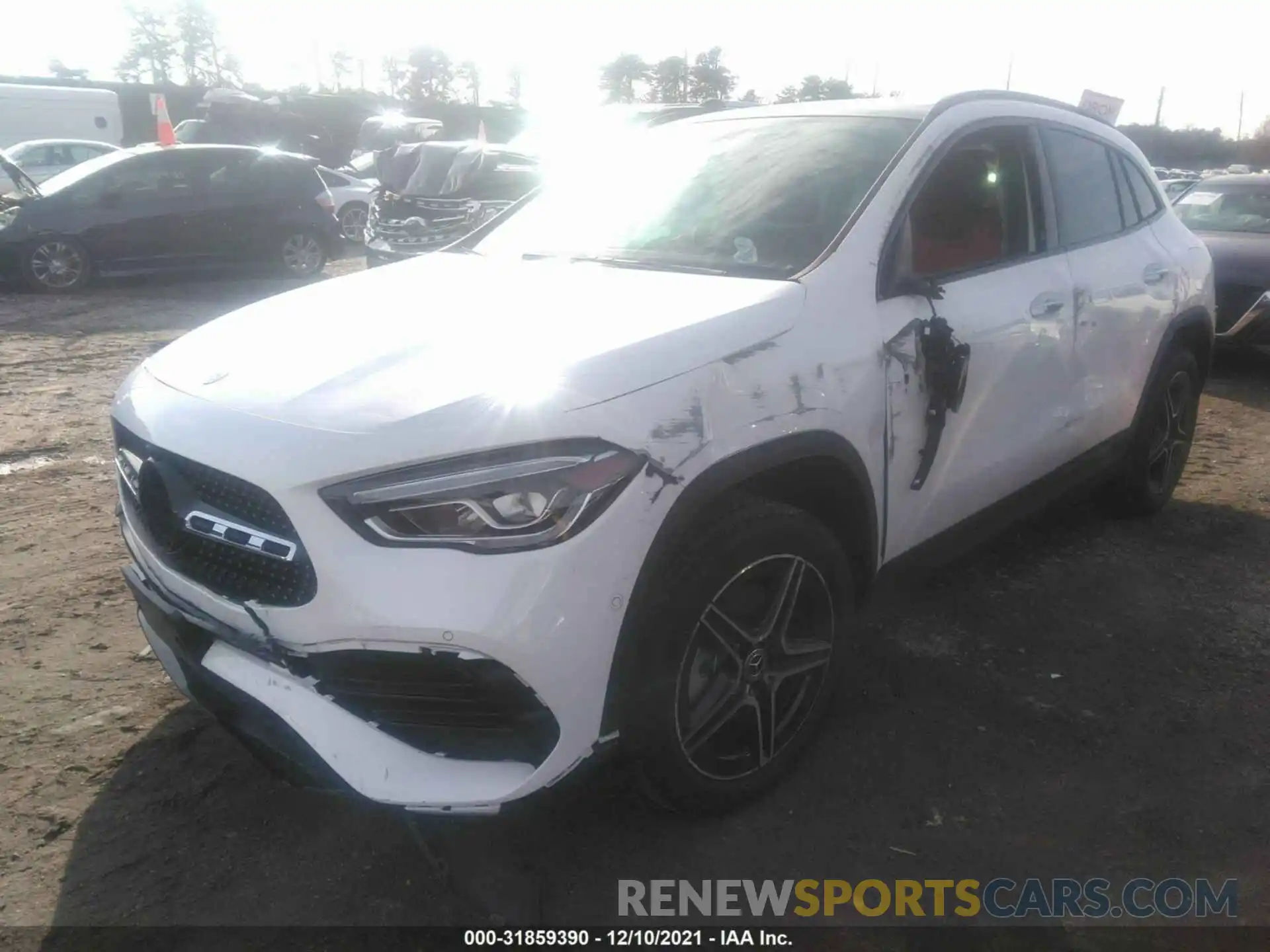 2 Photograph of a damaged car W1N4N4HB9MJ277769 MERCEDES-BENZ GLA 2021