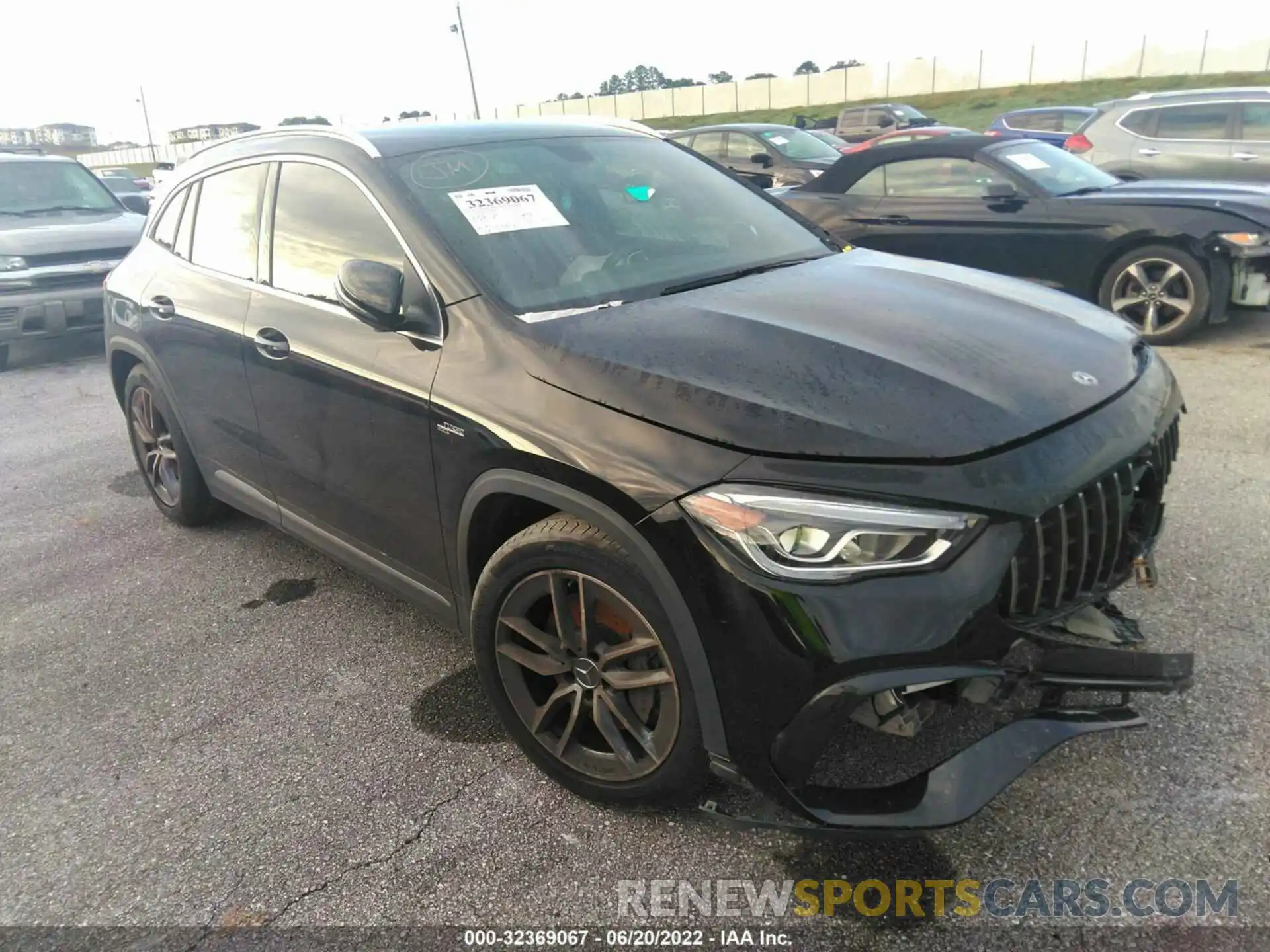 1 Photograph of a damaged car W1N4N5BB6MJ090648 MERCEDES-BENZ GLA 2021