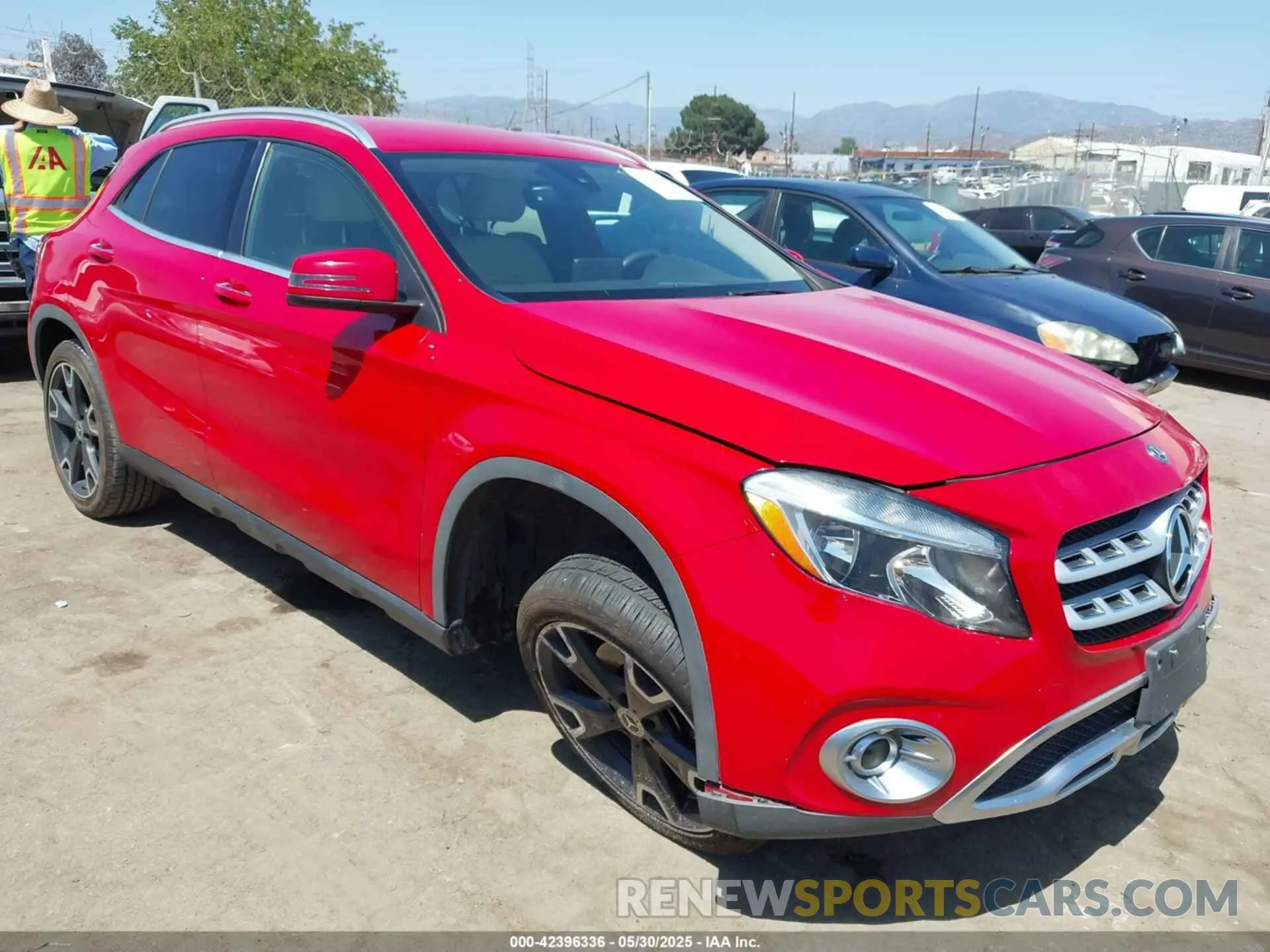 1 Photograph of a damaged car WDCTG4EB0KU001424 MERCEDES-BENZ GLA 250 2019