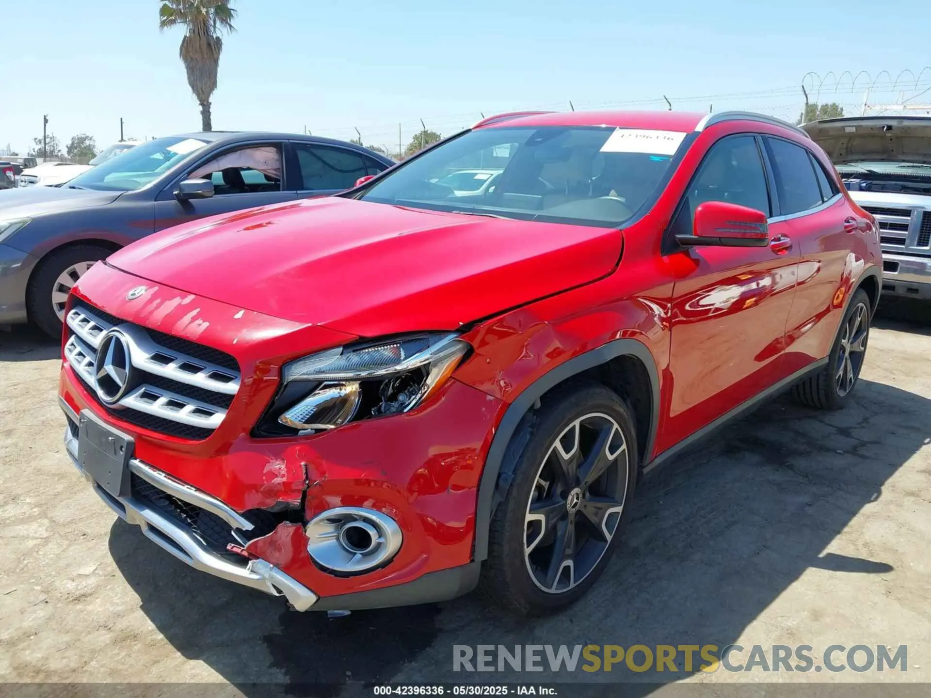 2 Photograph of a damaged car WDCTG4EB0KU001424 MERCEDES-BENZ GLA 250 2019