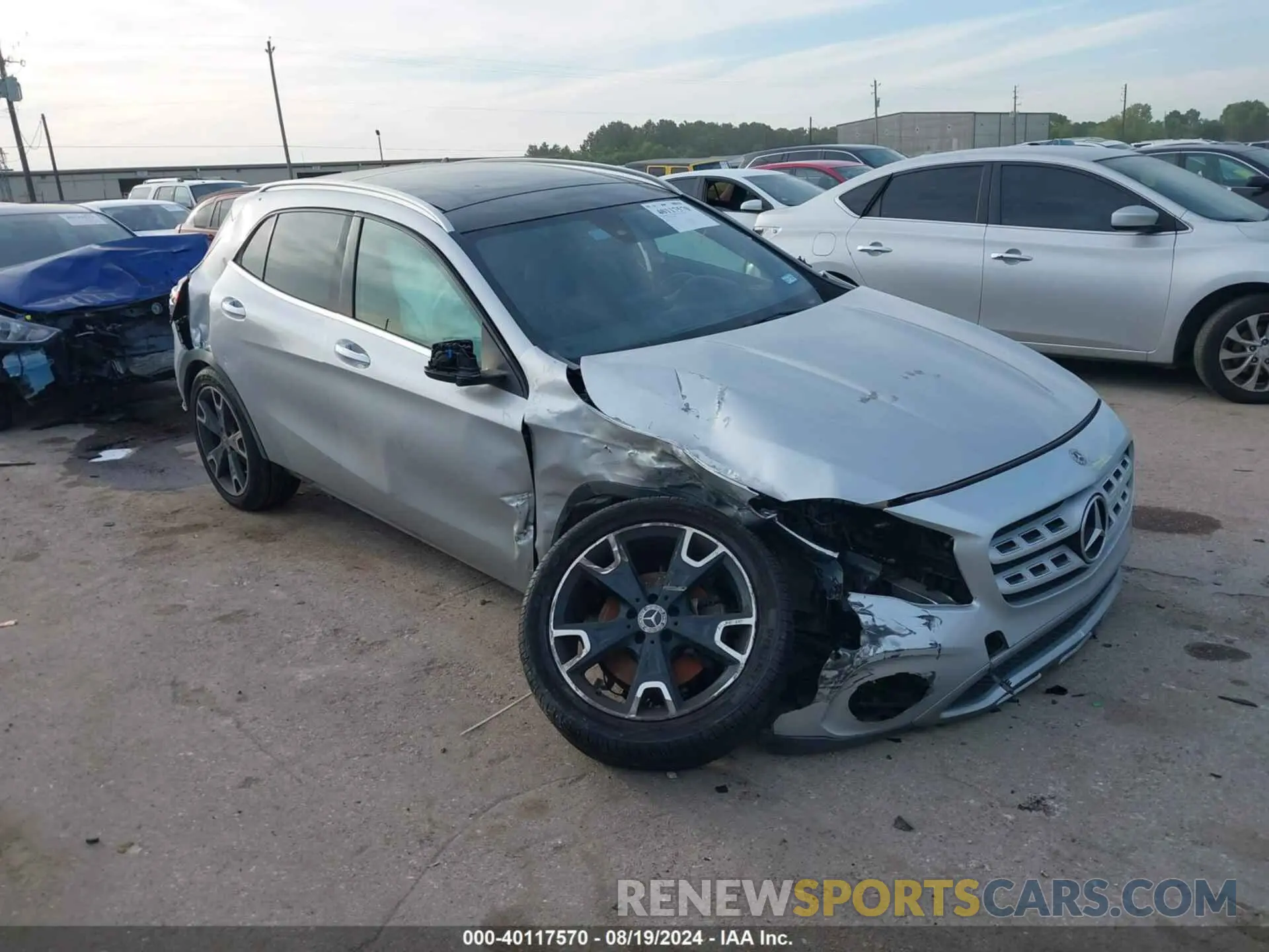 1 Photograph of a damaged car WDCTG4EB0KU020717 MERCEDES-BENZ GLA 250 2019