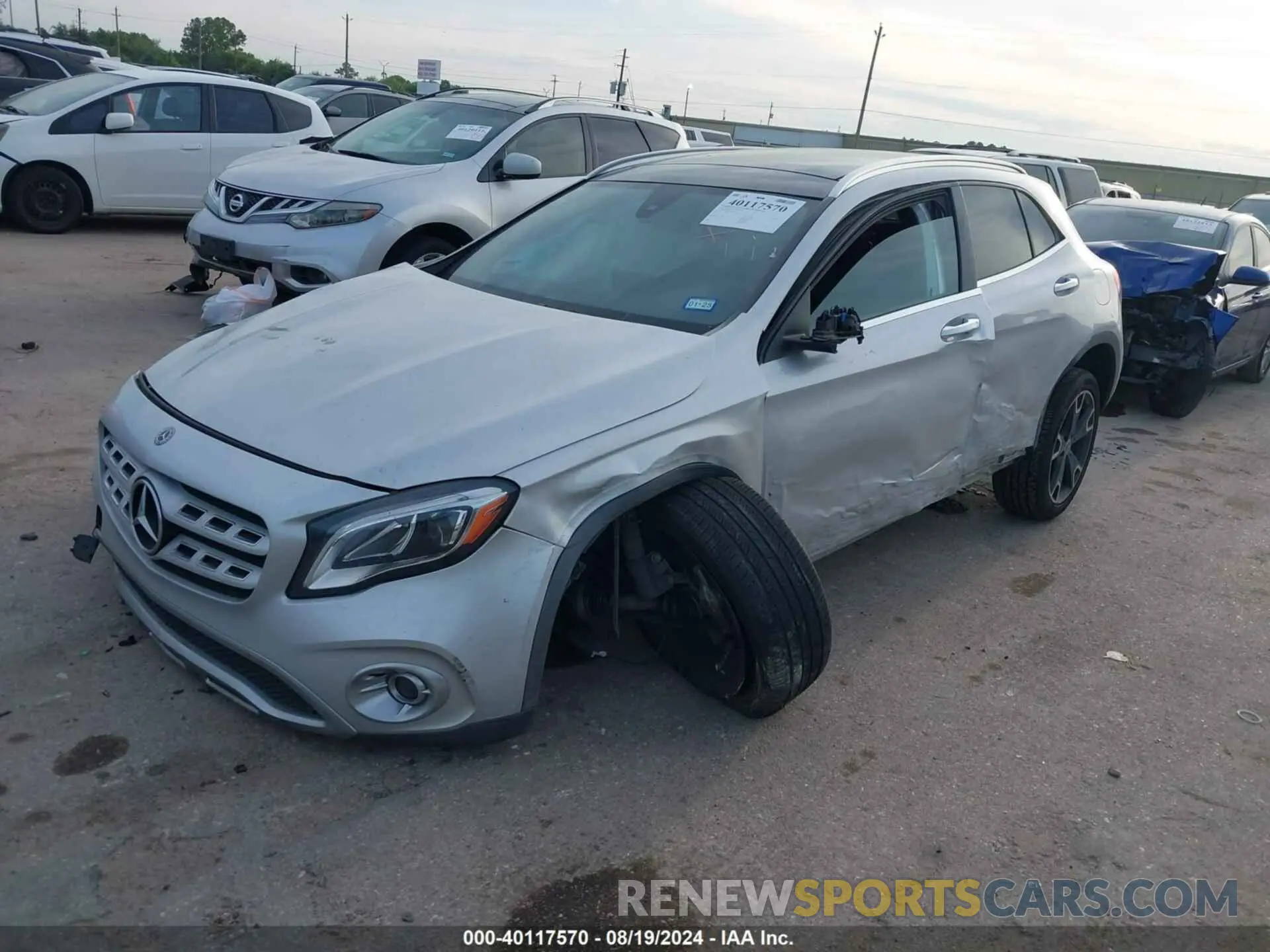 2 Photograph of a damaged car WDCTG4EB0KU020717 MERCEDES-BENZ GLA 250 2019