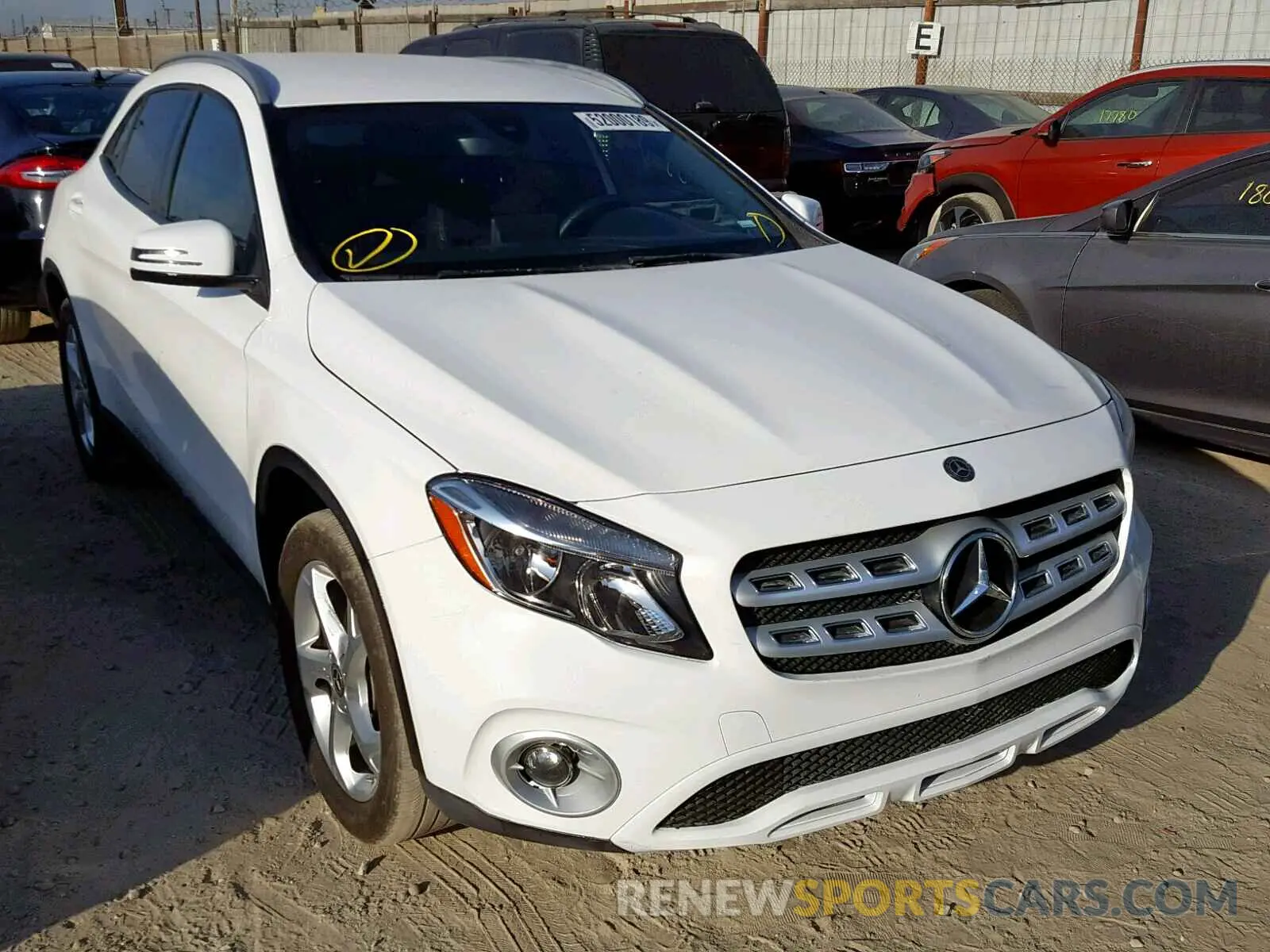 1 Photograph of a damaged car WDCTG4EB4KJ551534 MERCEDES-BENZ GLA 250 2019