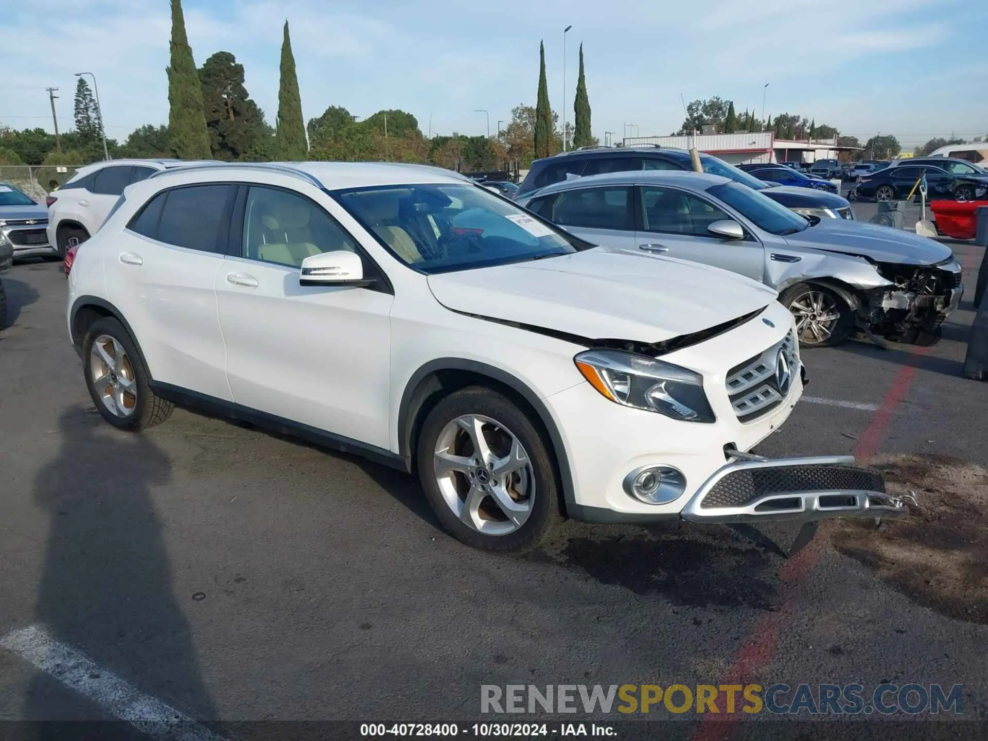 1 Photograph of a damaged car WDCTG4EB5KU001208 MERCEDES-BENZ GLA 250 2019