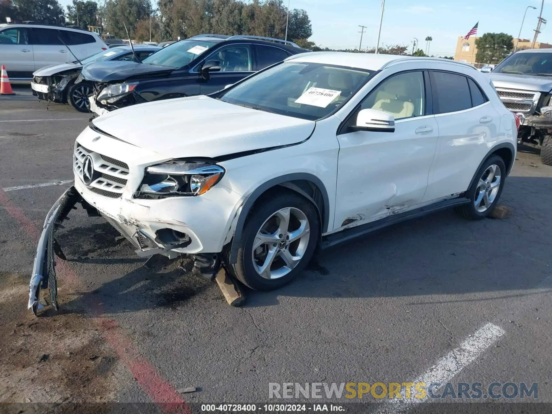 2 Photograph of a damaged car WDCTG4EB5KU001208 MERCEDES-BENZ GLA 250 2019