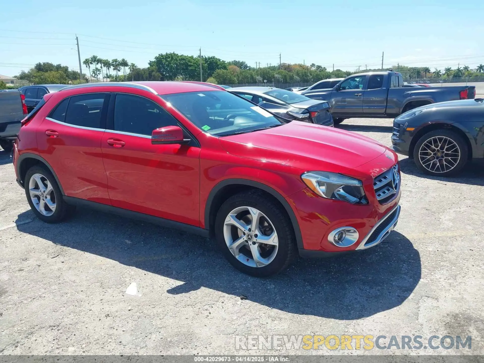 1 Photograph of a damaged car WDCTG4EB9KU012244 MERCEDES-BENZ GLA 250 2019