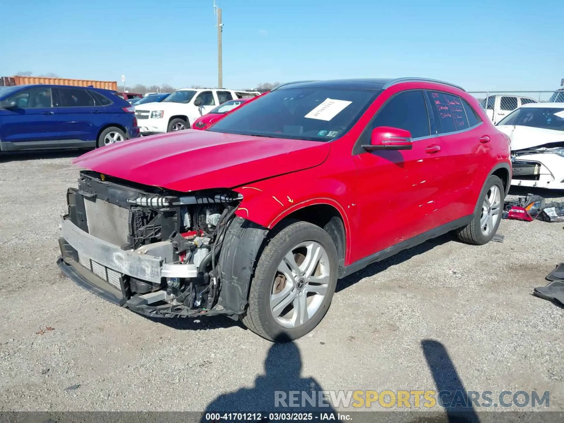 2 Photograph of a damaged car WDCTG4GB0KJ618482 MERCEDES-BENZ GLA 250 2019