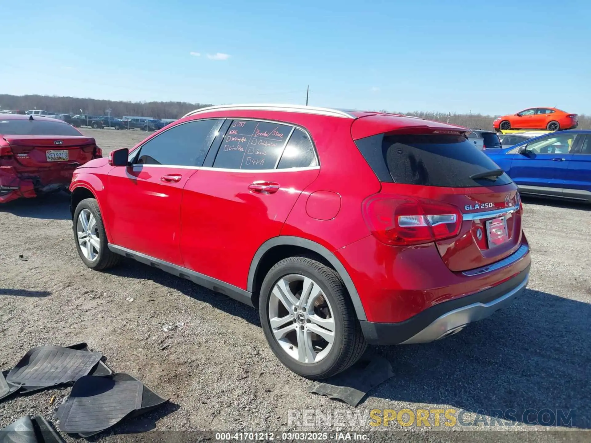 3 Photograph of a damaged car WDCTG4GB0KJ618482 MERCEDES-BENZ GLA 250 2019