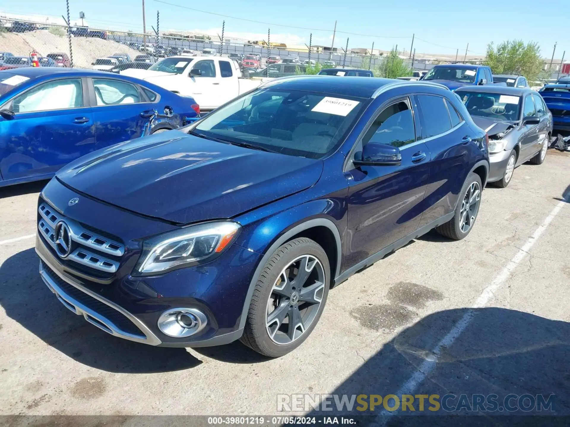 2 Photograph of a damaged car WDCTG4GB0KU003946 MERCEDES-BENZ GLA 250 2019