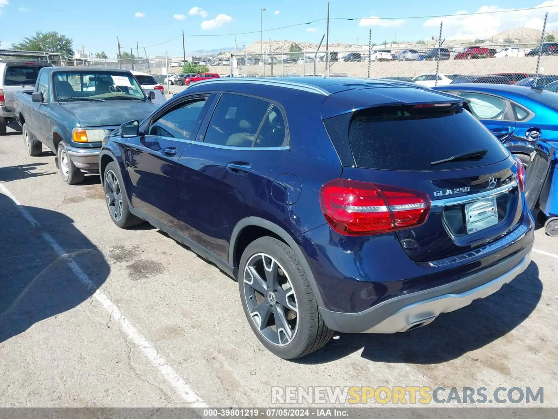 3 Photograph of a damaged car WDCTG4GB0KU003946 MERCEDES-BENZ GLA 250 2019