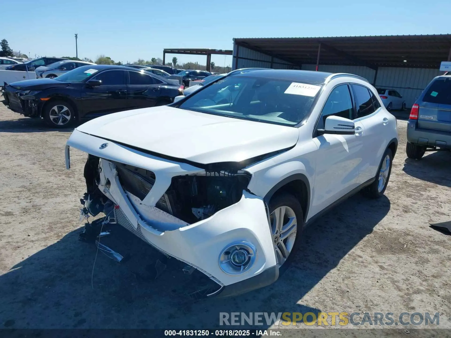 2 Photograph of a damaged car WDCTG4GB9KU013021 MERCEDES-BENZ GLA 250 2019