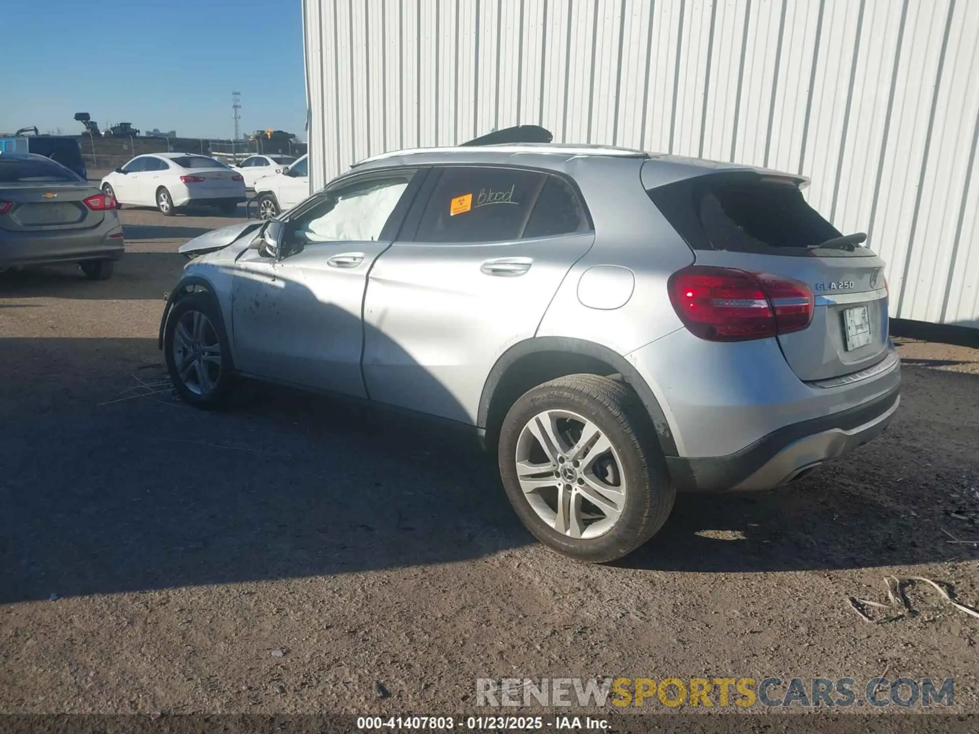 3 Photograph of a damaged car W1NTG4EB3LU040315 MERCEDES-BENZ GLA 250 2020