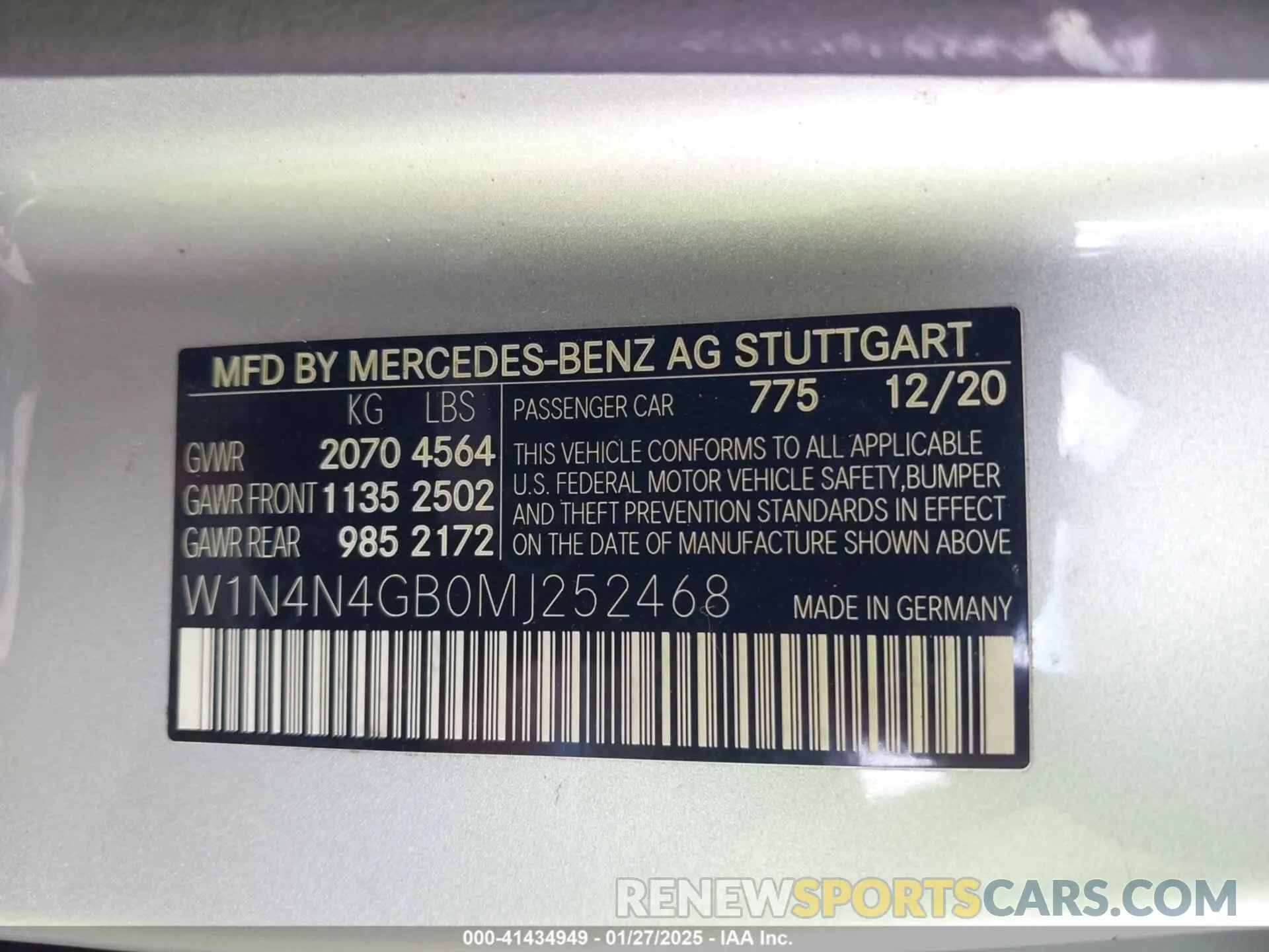9 Photograph of a damaged car W1N4N4GB0MJ252468 MERCEDES-BENZ GLA 250 2021