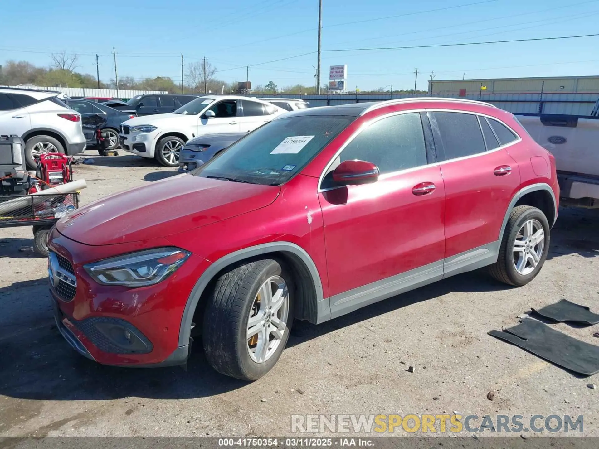 2 Photograph of a damaged car W1N4N4GB2MJ209699 MERCEDES-BENZ GLA 250 2021