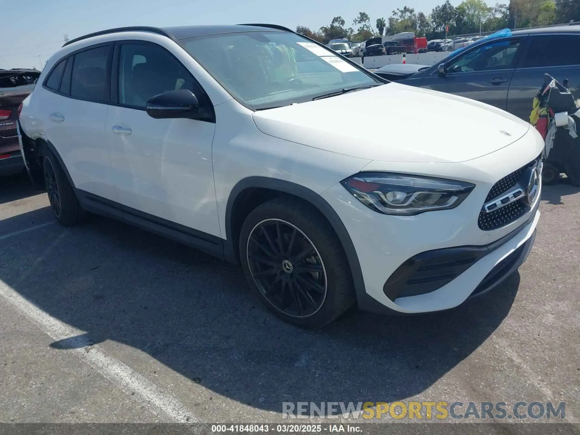 1 Photograph of a damaged car W1N4N4GB4MJ167939 MERCEDES-BENZ GLA 250 2021