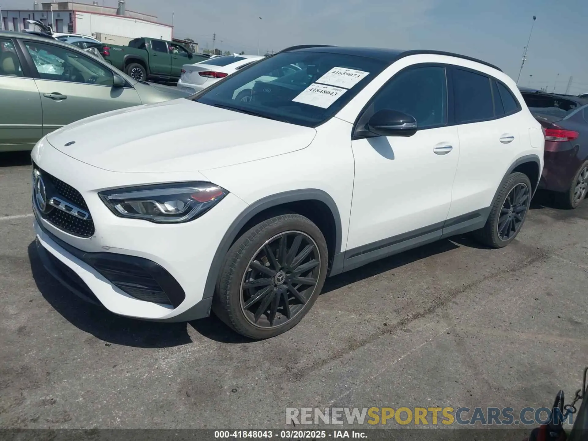 2 Photograph of a damaged car W1N4N4GB4MJ167939 MERCEDES-BENZ GLA 250 2021