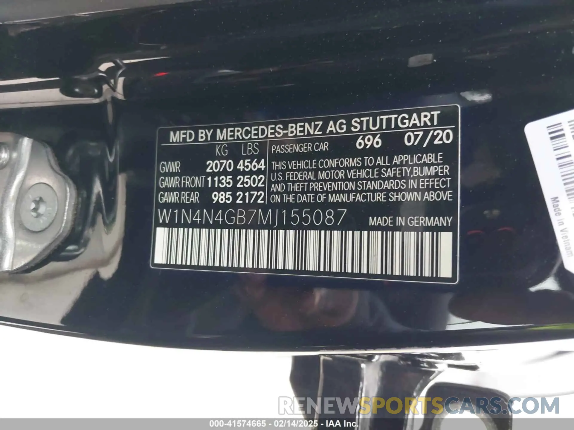 9 Photograph of a damaged car W1N4N4GB7MJ155087 MERCEDES-BENZ GLA 250 2021