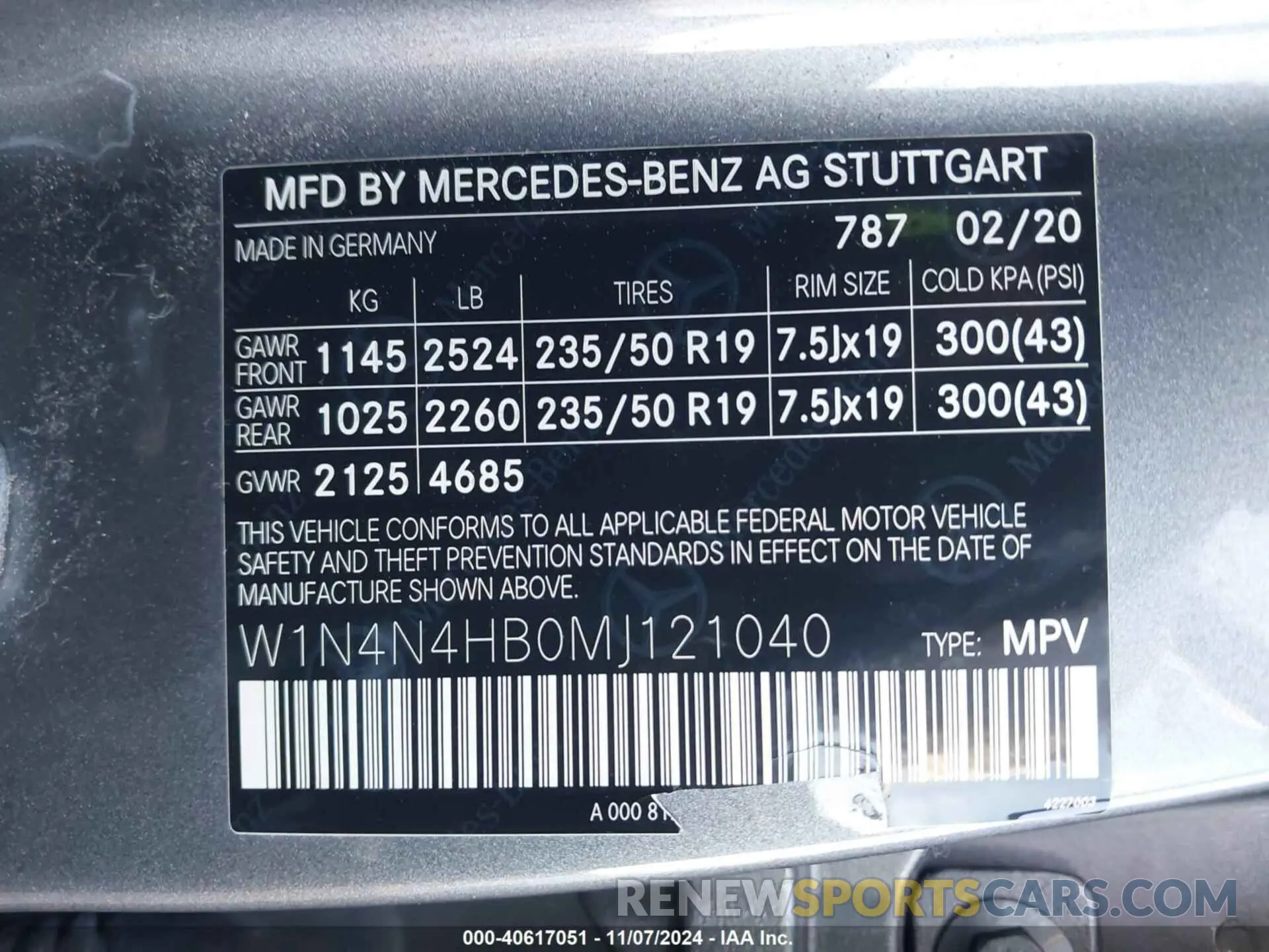 9 Photograph of a damaged car W1N4N4HB0MJ121040 MERCEDES-BENZ GLA 250 2021
