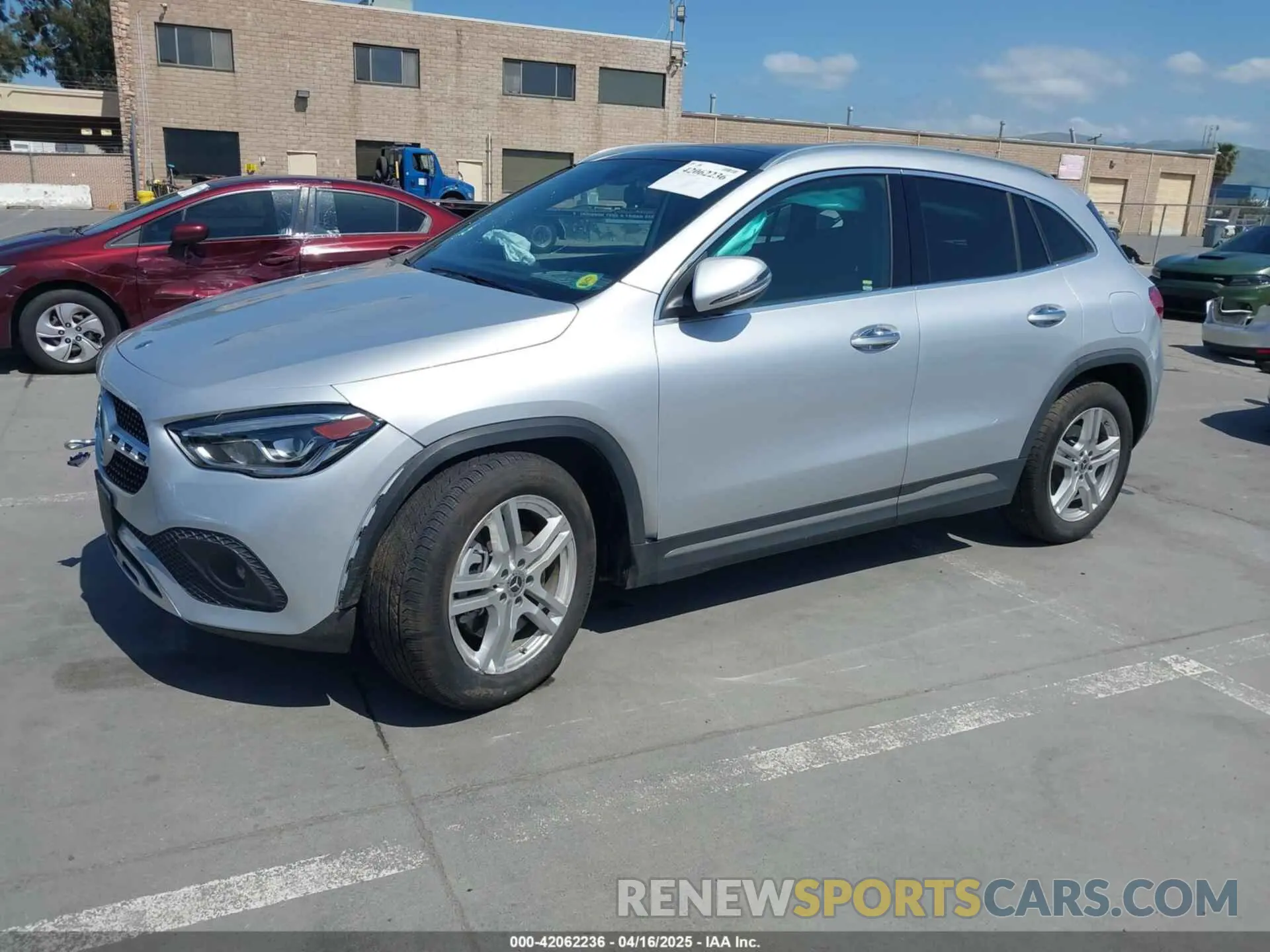 2 Photograph of a damaged car W1N4N4HB0MJ277174 MERCEDES-BENZ GLA 250 2021