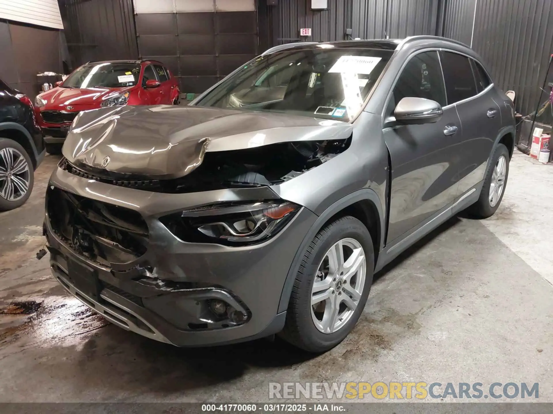 2 Photograph of a damaged car W1N4N4HB1MJ144875 MERCEDES-BENZ GLA 250 2021