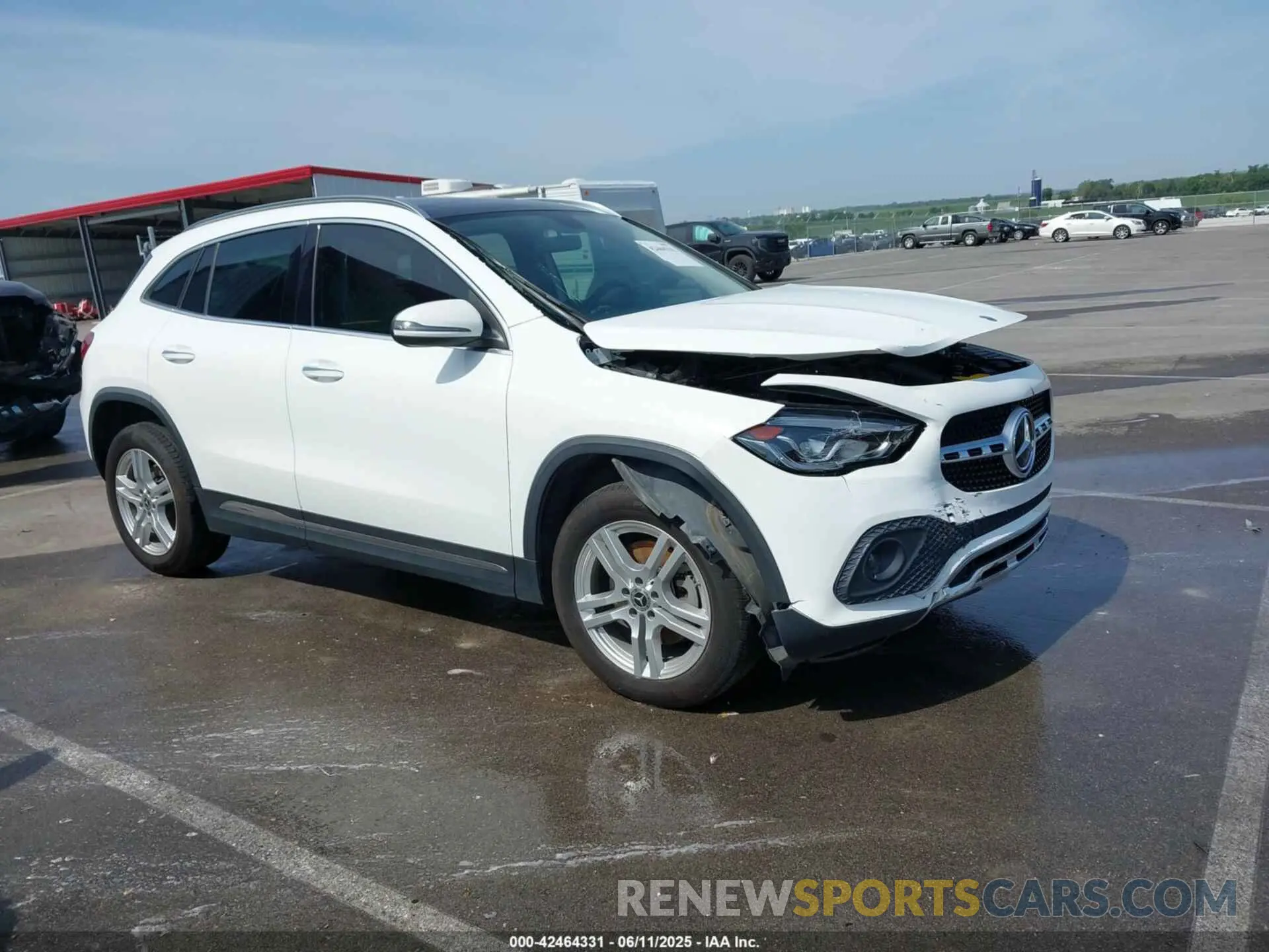 1 Photograph of a damaged car W1N4N4HB1MJ263039 MERCEDES-BENZ GLA 250 2021