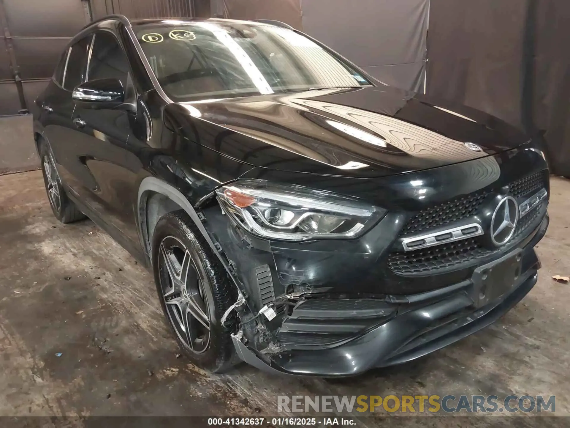 1 Photograph of a damaged car W1N4N4HB2MJ237484 MERCEDES-BENZ GLA 250 2021