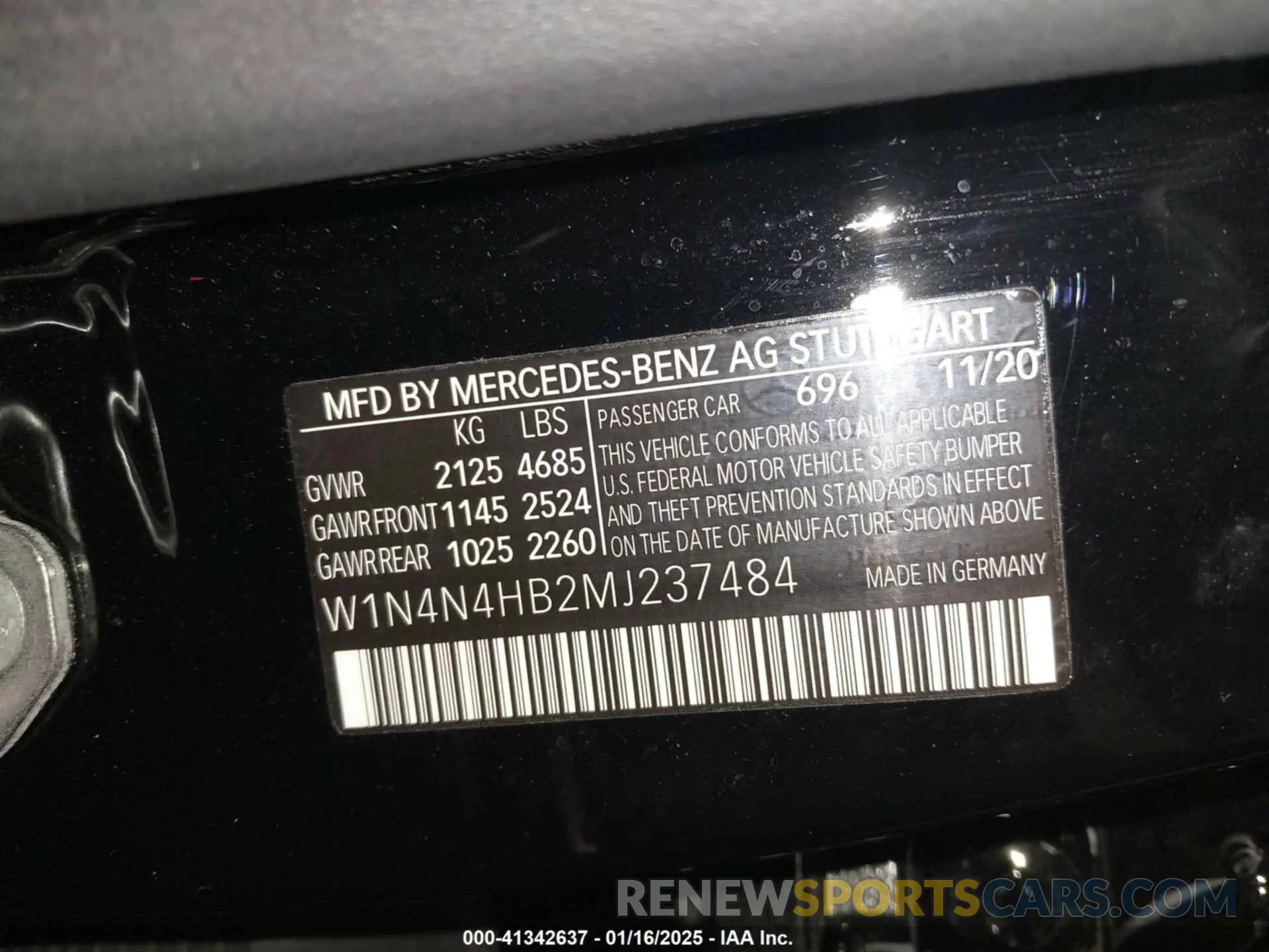 9 Photograph of a damaged car W1N4N4HB2MJ237484 MERCEDES-BENZ GLA 250 2021