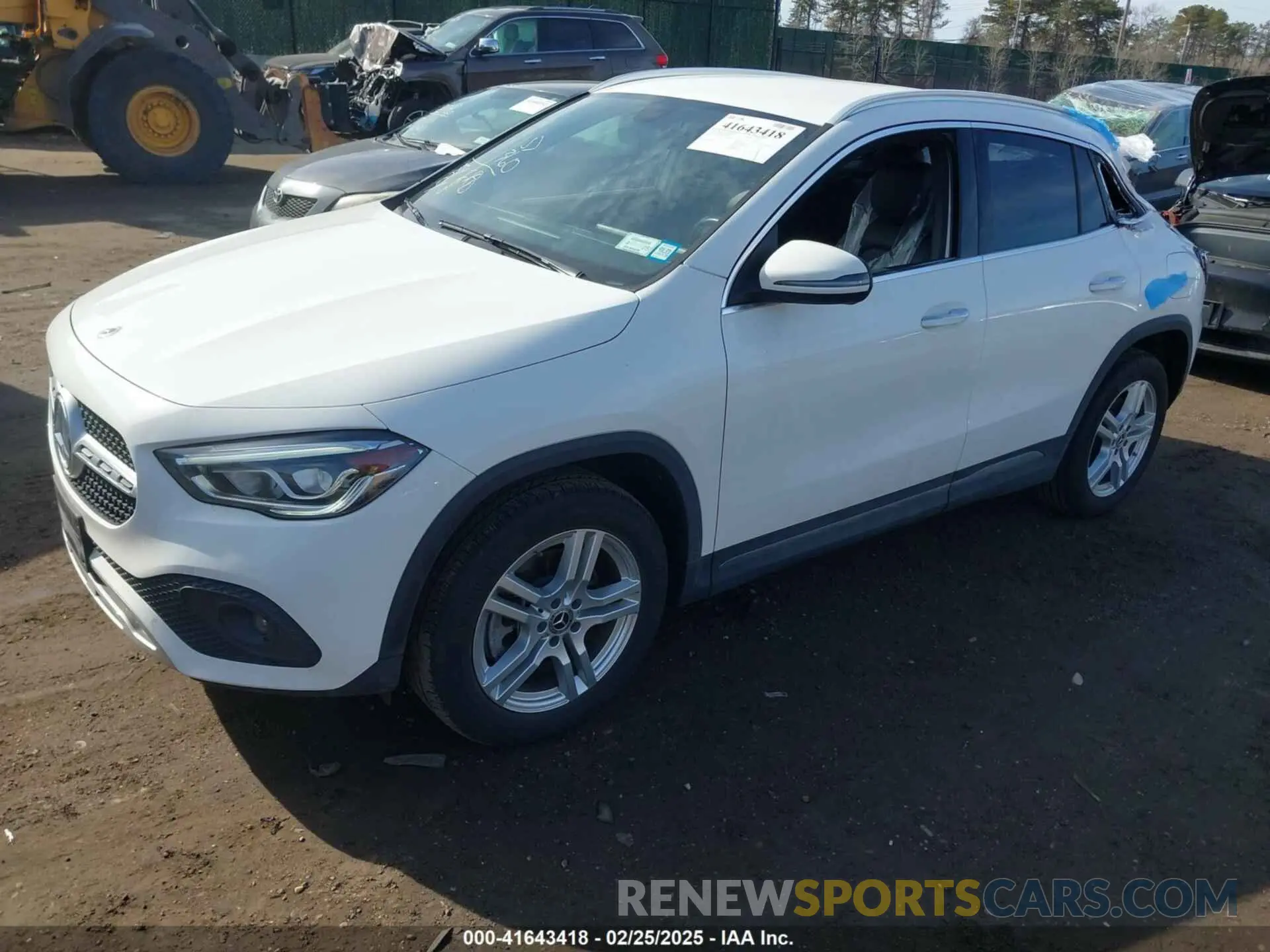 2 Photograph of a damaged car W1N4N4HB4MJ248695 MERCEDES-BENZ GLA 250 2021