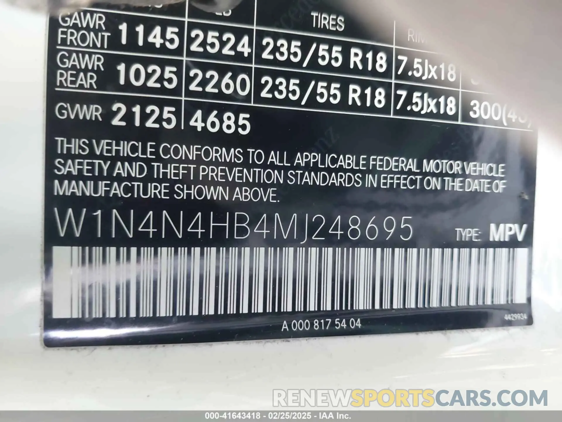 9 Photograph of a damaged car W1N4N4HB4MJ248695 MERCEDES-BENZ GLA 250 2021