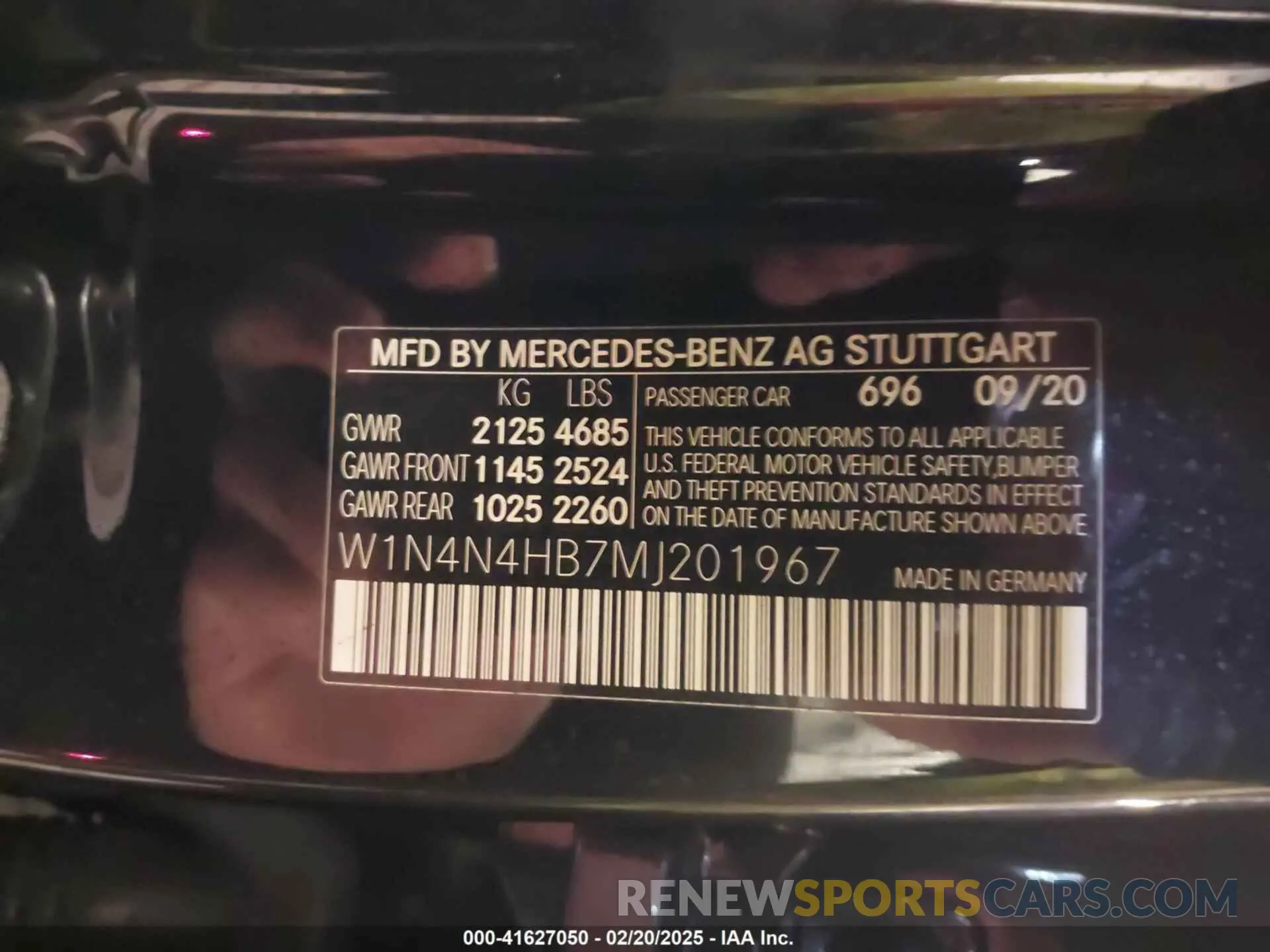 9 Photograph of a damaged car W1N4N4HB7MJ201967 MERCEDES-BENZ GLA 250 2021