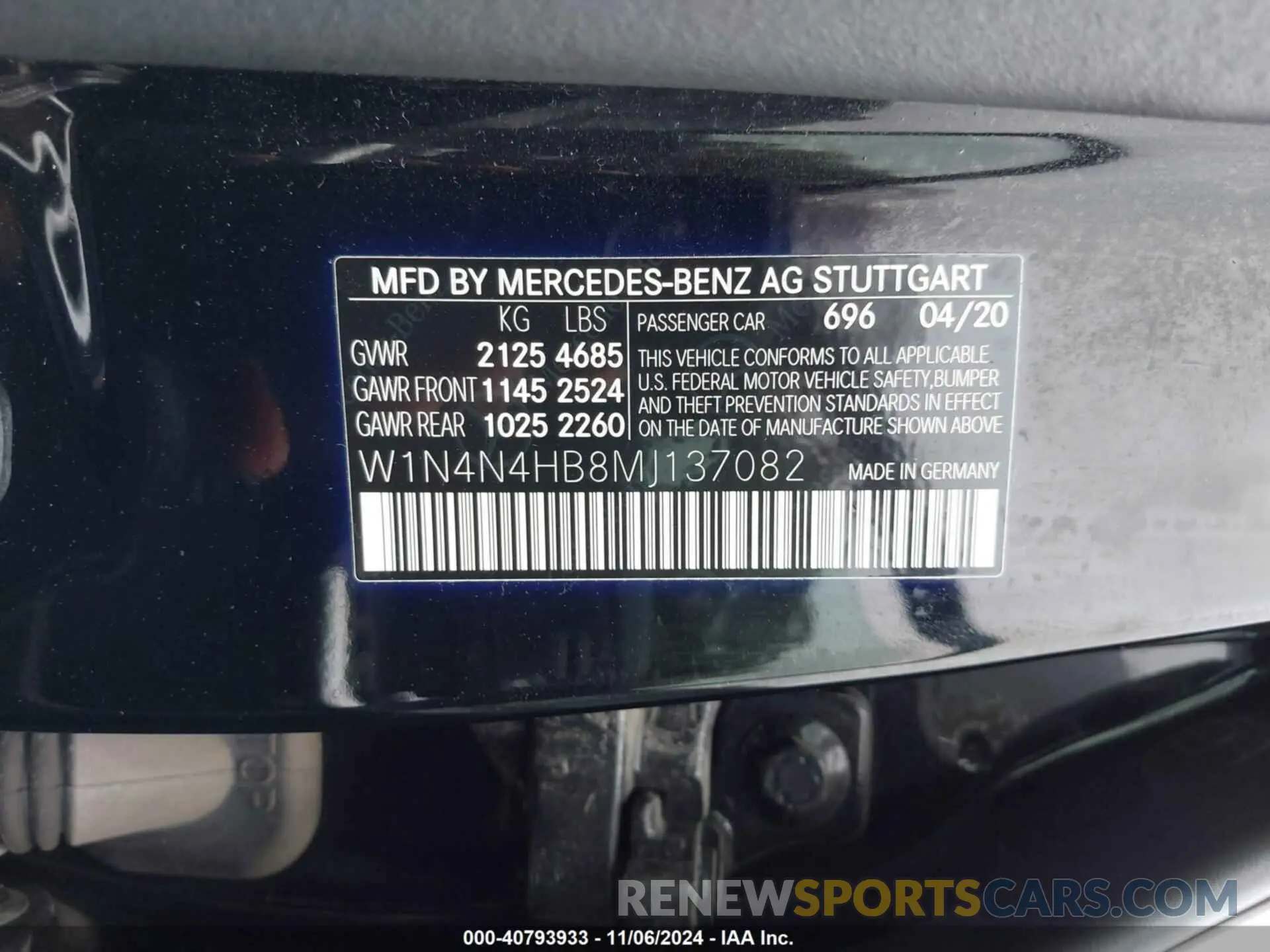 9 Photograph of a damaged car W1N4N4HB8MJ137082 MERCEDES-BENZ GLA 250 2021