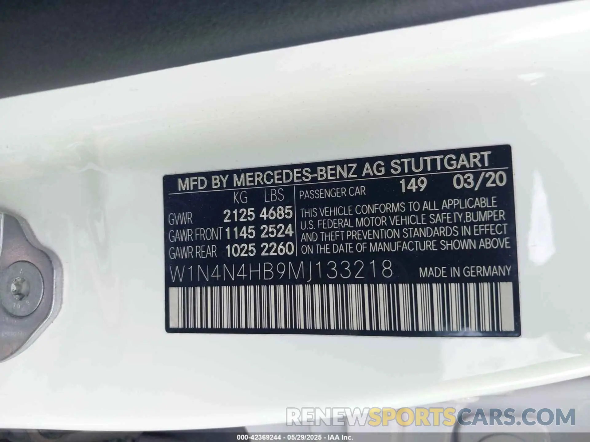 9 Photograph of a damaged car W1N4N4HB9MJ133218 MERCEDES-BENZ GLA 250 2021