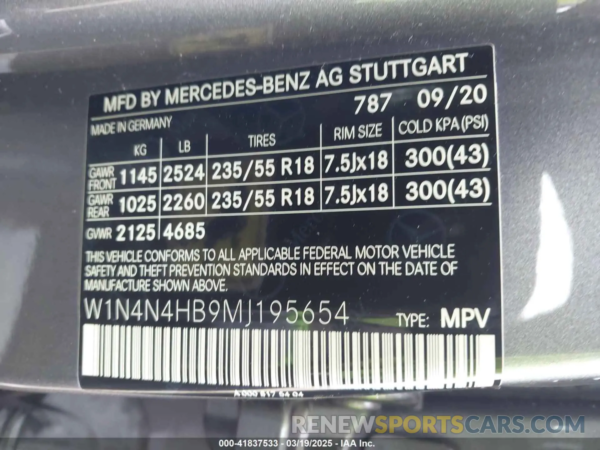 9 Photograph of a damaged car W1N4N4HB9MJ195654 MERCEDES-BENZ GLA 250 2021