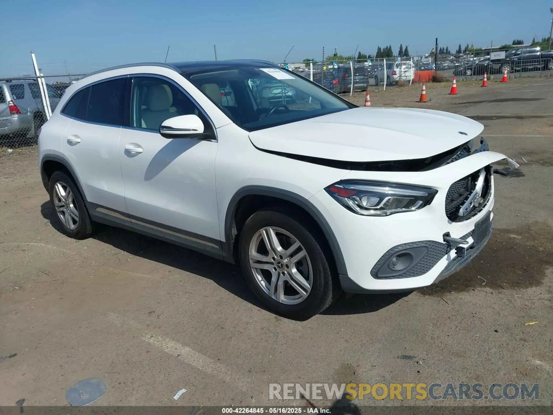 1 Photograph of a damaged car W1N4N4GB6NJ317650 MERCEDES-BENZ GLA 250 2022